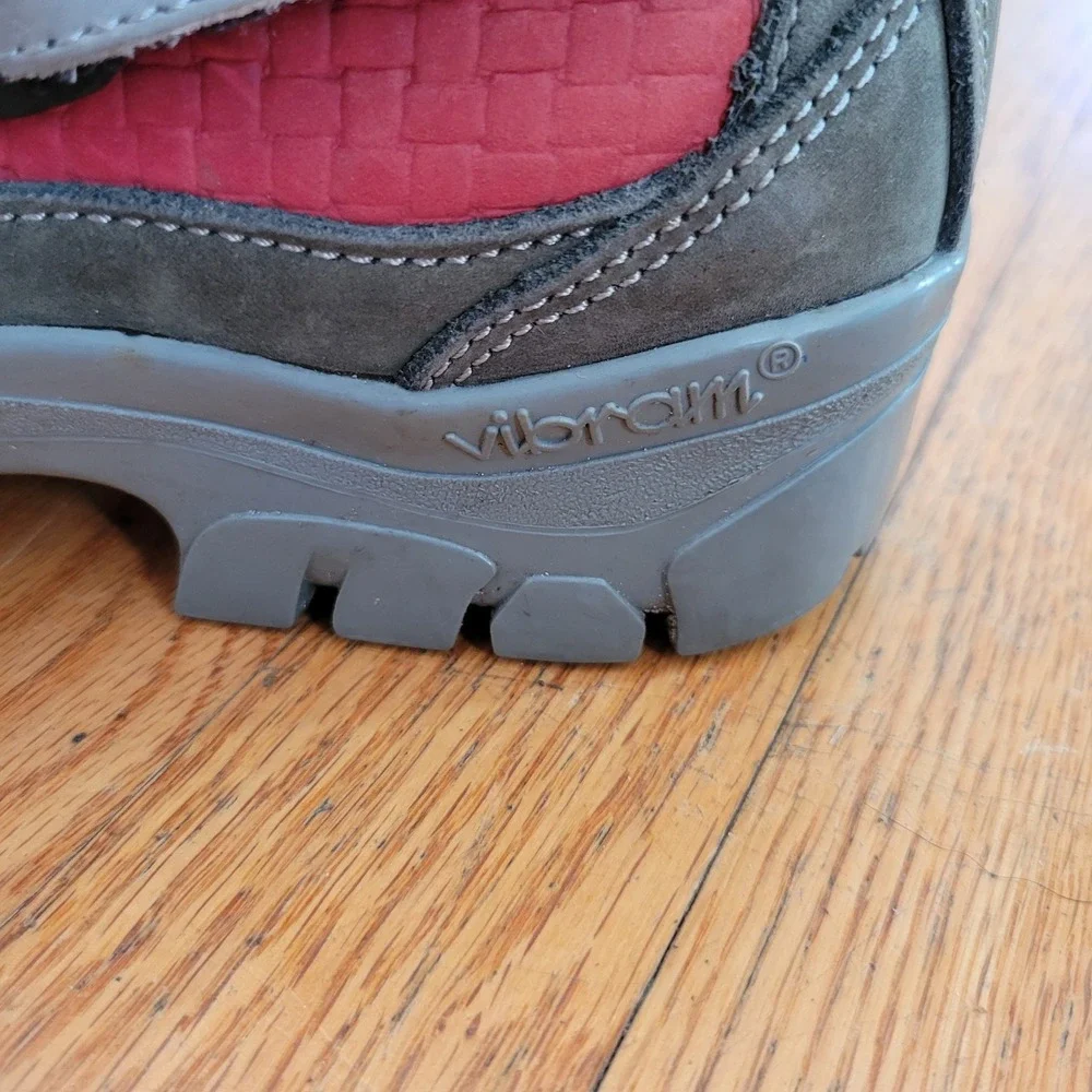 Vasque 7 Gore Tex Hiking Mountaineering Boot Red Gray Vibram Outdoor‎ Gore Tex